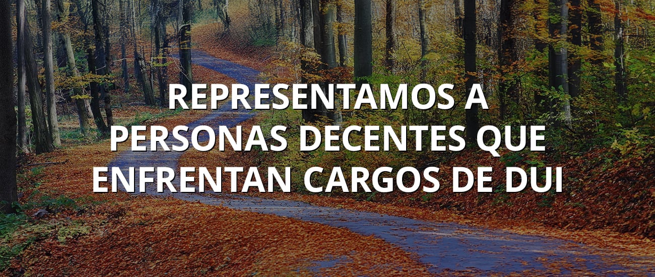 Representamos a personas decentes que enfrentan cargos de DUI